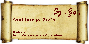 Szalisznyó Zsolt névjegykártya